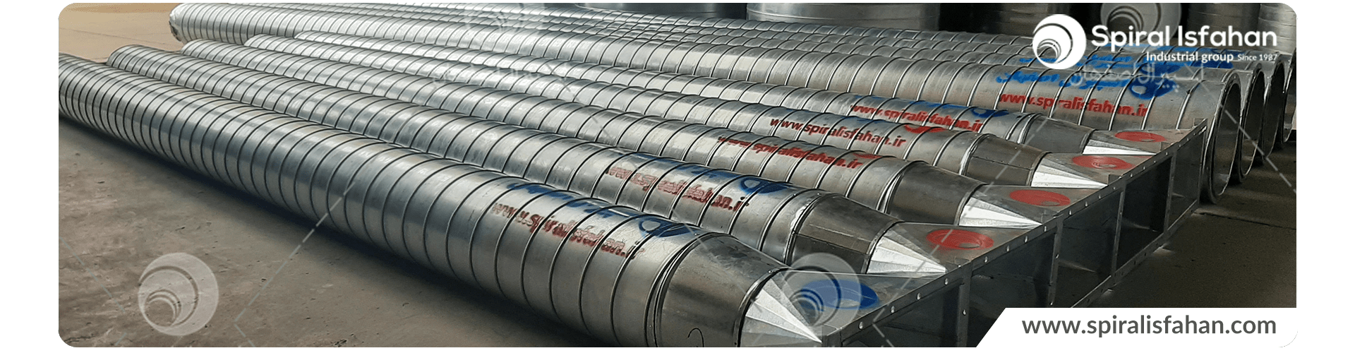 Dual-wall-spiral ducts